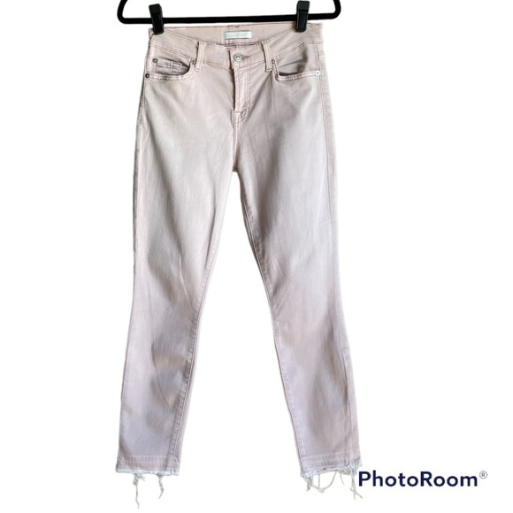 7 For All Mankind High Rise Ankle Skinny Blush Jeans | 25 - Picture 2 of 7